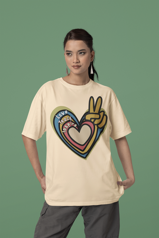 Love Teach Inspire Peace Tee